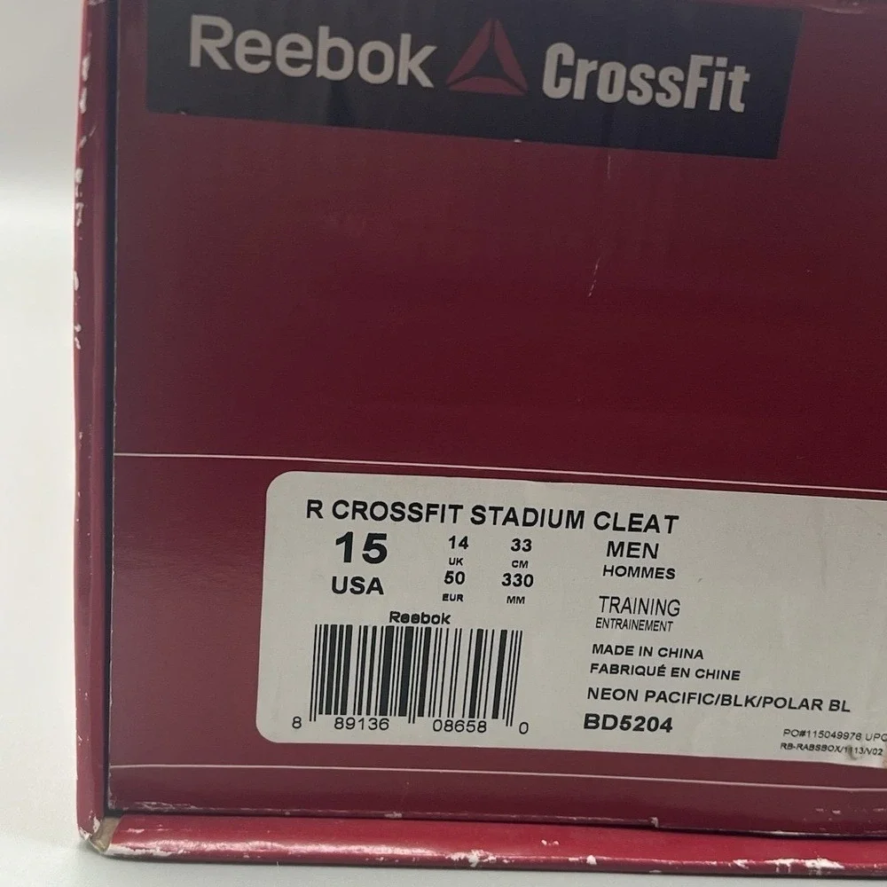 Reebok x Adidas CrossFit Games Training Green Teal Cleats - Men's Size 15 NEW